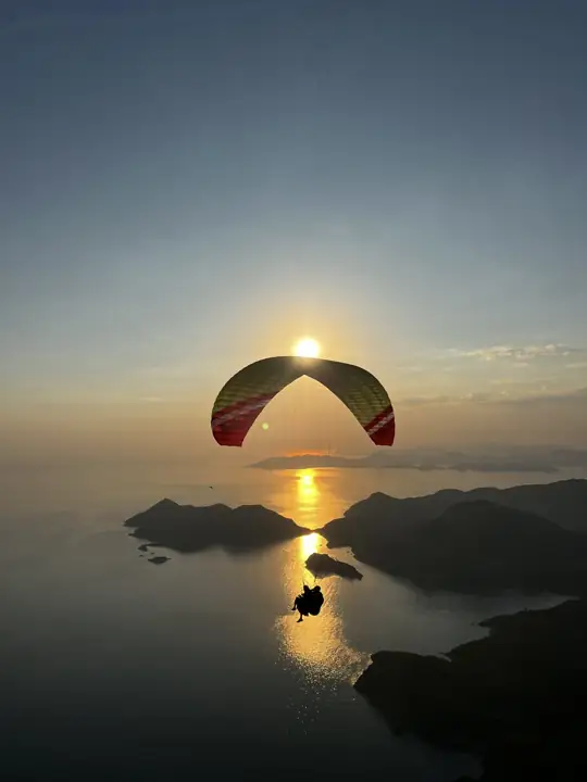 iFLY paraglider in flight