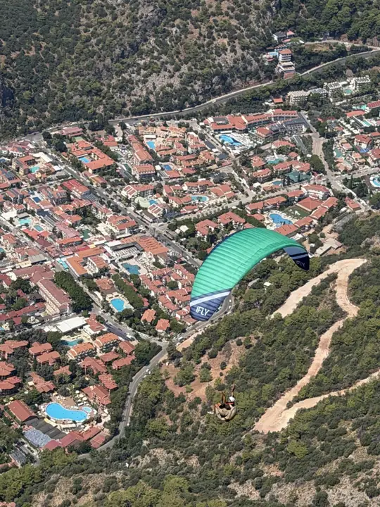 iFLY paraglider in flight