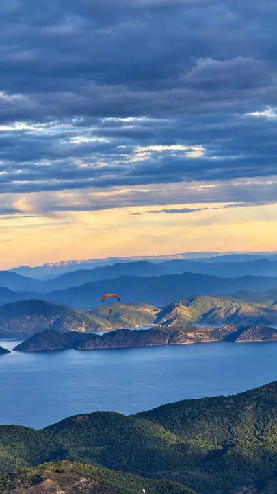 weFLY tandem paraglider in flight