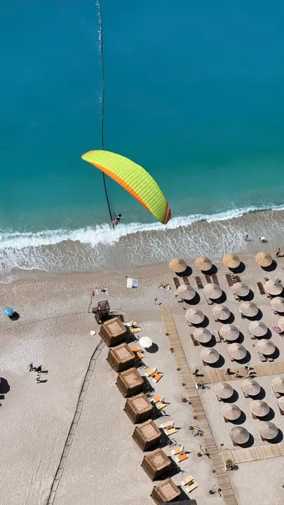 weFLY tandem paraglider in flight